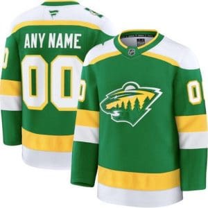 Minnesota Wild Customized Kelly Green Alternate Fanatics Authentic Jersey