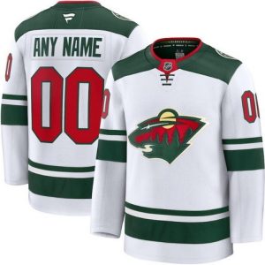 Minnesota Wild Customized White Fanatics Authentic Jersey