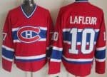 Montreal Canadiens #10 Guy Lafleur Red Throwback Jersey