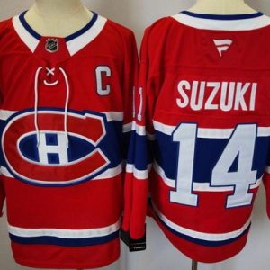 Montreal Canadiens #14 Nick Suzuki Red Authentic Jersey