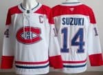 Montreal Canadiens #14 Nick Suzuki White Authentic Jersey