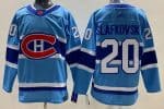 Montreal Canadiens #20 Juraj Slafkovsky Light Blue 2022 Reverse Retro Authentic Jersey