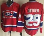 Montreal Canadiens #29 Ken Dryden Red Throwback Jersey