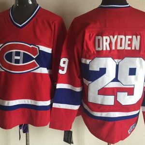 Montreal Canadiens #29 Ken Dryden Red Throwback Jersey