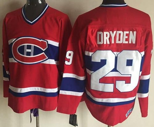 Montreal Canadiens #29 Ken Dryden Red Throwback Jersey
