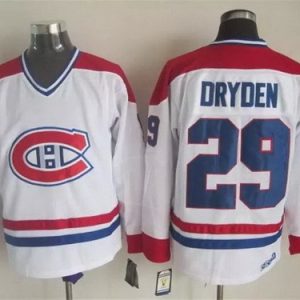 Montreal Canadiens #29 Ken Dryden White Retro Jersey