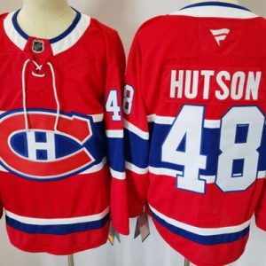Montreal Canadiens #48 Lane Hutson Red Authentic Jersey