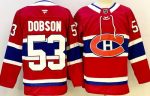 Montreal Canadiens #53 Noah Dobson Red Authentic Jersey