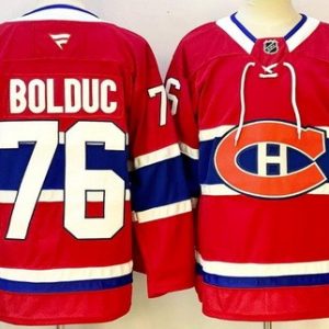 Montreal Canadiens #76 Zack Bolduc Red Authentic Jersey