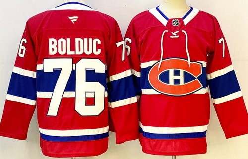 Montreal Canadiens #76 Zack Bolduc Red Authentic Jersey