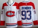 Montreal Canadiens #93 Ivan Demidov White Authentic Jersey