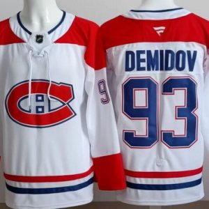 Montreal Canadiens #93 Ivan Demidov White Authentic Jersey