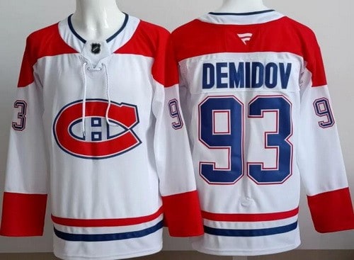 Montreal Canadiens #93 Ivan Demidov White Authentic Jersey