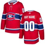 Montreal Canadiens Customized Red Authentic Jersey