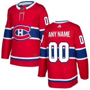 Montreal Canadiens Customized Red Authentic Jersey