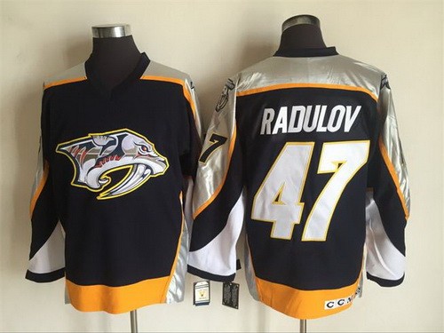 Nashville Predators #47 Alexander Radulov Black Throwback Jersey