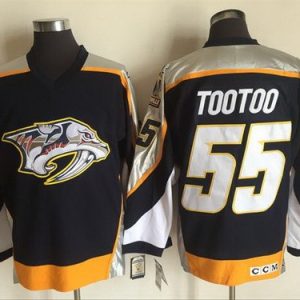 Nashville Predators #55 Jordin Tootoo Black Throwback Jersey