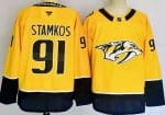Nashville Predators #91 Steven Stamkos Yellow Authentic Jersey