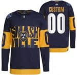 Nashville Predators Customized Navy 2022 Stadium Series Authentic Jersey