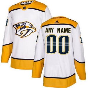 Nashville Predators Customized White Authentic Jersey