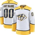 Nashville Predators Customized White Fanatics Authentic Jersey