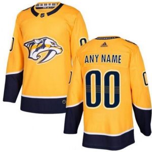 Nashville Predators Customized Yellow Authentic Jersey
