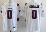 New England Patriots #0 Christian Gonzalez Limited White Vapor Jersey