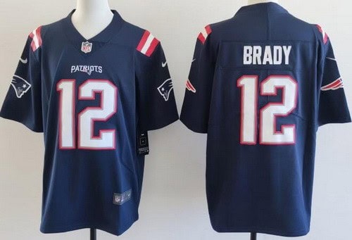 New England Patriots #12 Tom Brady Limited Navy Vapor Jersey