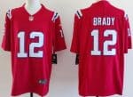 New England Patriots #12 Tom Brady Limited Red Vapor Jersey