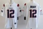 New England Patriots #12 Tom Brady Limited White Vapor Jersey