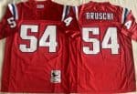 New England Patriots #54 Tedy Bruschi Red 1996 Throwback Jersey