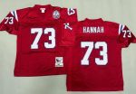 New England Patriots #73 John Hannah Red 1984 Throwback Jersey
