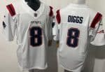 New England Patriots #8 Stefon Diggs Limited White FUSE Vapor Jersey