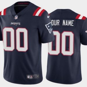 New England Patriots Customized Limited Navy 2020 Vapor Untouchable Jersey