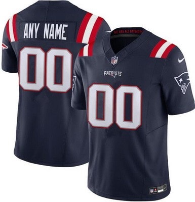 New England Patriots Customized Limited Navy FUSE Vapor Jersey