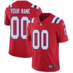 New England Patriots Customized Limited Red Vapor Untouchable Jersey