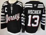 New Jersey Devils #13 Nico Hischier Black Authentic Jersey