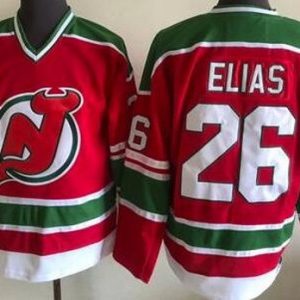 New Jersey Devils #26 Patrik Elias Red Green Throwback Jersey