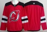 New Jersey Devils Blank Red Authentic Jersey