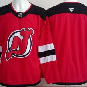 New Jersey Devils Blank Red Authentic Jersey