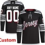 New Jersey Devils Customized Black Alternate Authentic Jersey