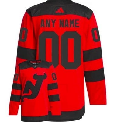 New Jersey Devils Customized Red 2024 Stadium Series Authentic Jersey