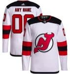 New Jersey Devils Customized White Authentic Jersey