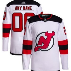 New Jersey Devils Customized White Authentic Jersey