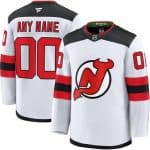 New Jersey Devils Customized White Fanatics Authentic Jersey