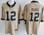 New Orleans Saints #12 Chris Olave Limited Gold Alternate Vapor Jersey