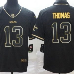 New Orleans Saints #13 Michael Thomas Limited Black Golden 2019 apor Untouchable Jersey