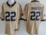 New Orleans Saints #22 Rashid Shaheed Limited Gold Alternate Vapor Jersey