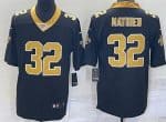 New Orleans Saints #32 Tyrann Mathieu Limited Black Vapor Jersey