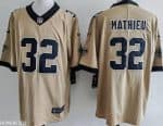 New Orleans Saints #32 Tyrann Mathieu Limited Gold Alternate Vapor Jersey